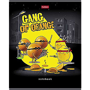 Notebook 48 sheets A5 size grid - Orange Gang