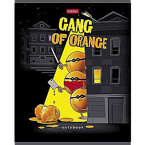 Notebook 48 sheets A5 size grid - Orange Gang