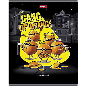 Notebook 48 sheets A5 size grid - Orange Gang