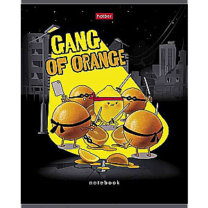 Notebook 48 sheets A5 size grid - Orange Gang