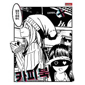 Notebook 48 sheets A5 format grid - Anime_comic