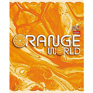 Notebook 96 sheets A5 grid - Orange World