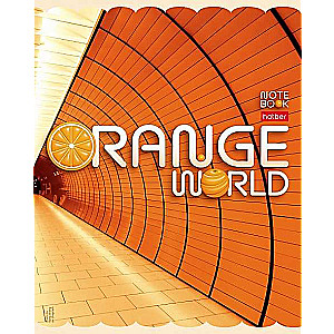 Notebook 96 sheets A5 grid - Orange World