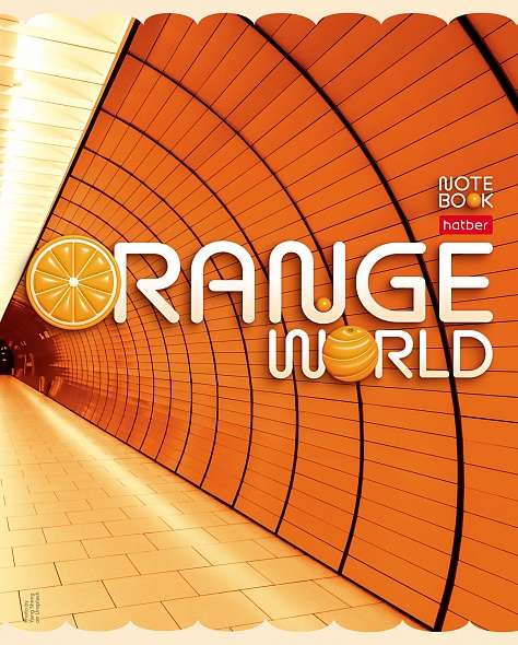 Notebook 96 sheets A5 grid - Orange World
