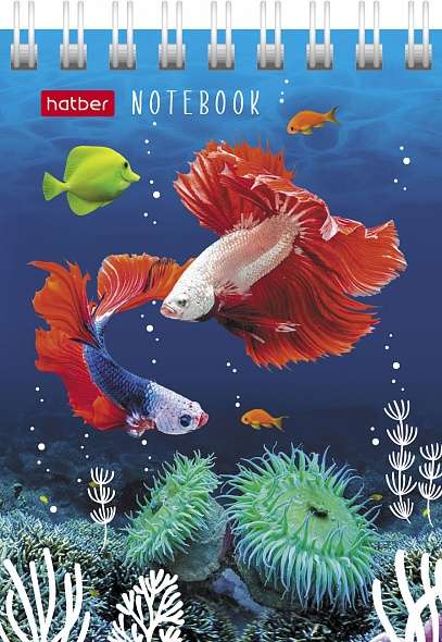 Notepad 40 sheets A7f grid - Underwater World