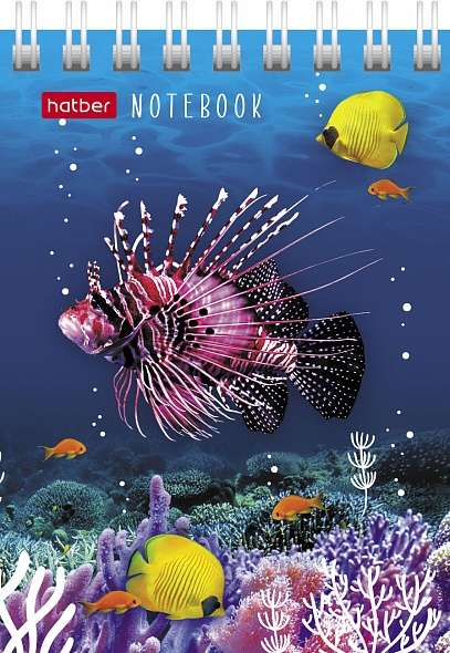 Notepad 40 sheets A7f grid - Underwater World