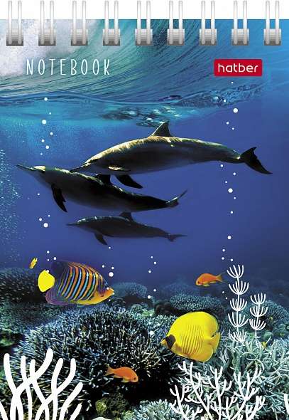 Notepad 40 sheets A7f grid - Underwater World