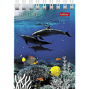 Notepad 40 sheets A7f grid - Underwater World