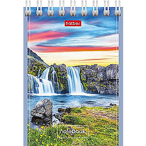 Notebook 40 sheets A7 size grid - Magnificent Landscapes