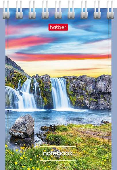 Notebook 40 sheets A7 size grid - Magnificent Landscapes