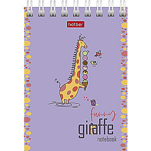 Notebook 60 sheets A7f grid - Happy Giraffe