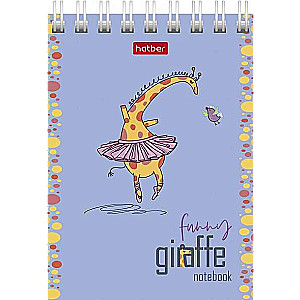 Notebook 60 sheets A7f grid - Happy Giraffe