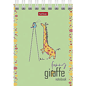 Notebook 60 sheets A7f grid - Happy Giraffe