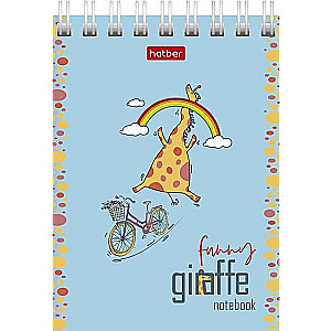 Notebook 60 sheets A7f grid - Happy Giraffe