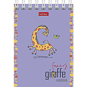Notebook 60 sheets A7f grid - Happy Giraffe
