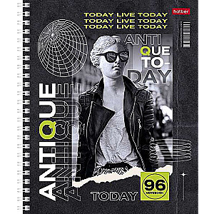 Notebook 96 sheets A5 format grid - Modern Antiquity