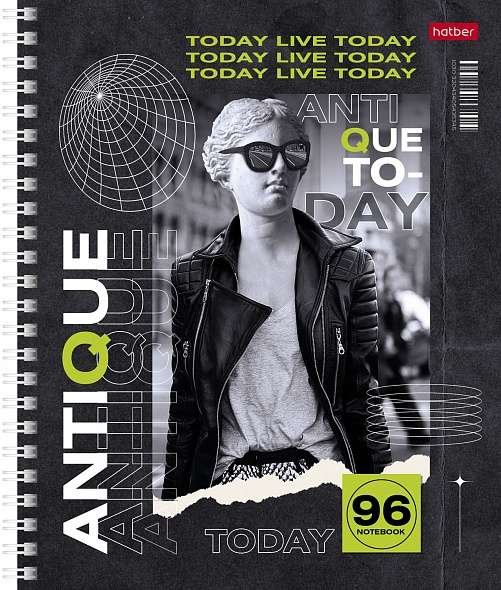 Notebook 96 sheets A5 format grid - Modern Antiquity