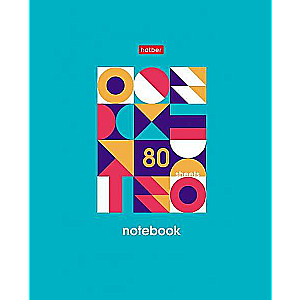 Notebook 80 sheets A5 grid - Graphic Patterns