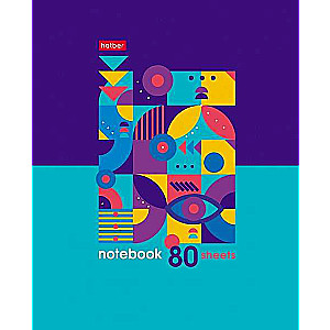 Notebook 80 sheets A5 grid - Graphic Patterns