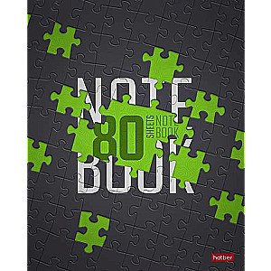 Notebook 80 sheets A5, grid - Puzzlestyle