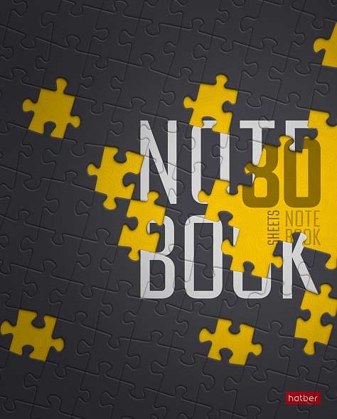 Notebook 80 sheets A5, grid - Puzzlestyle