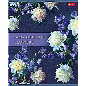 Notebook 80 sheets A5f grid - Luxurious flowers