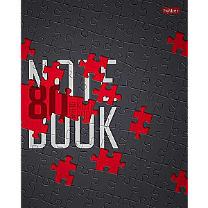 Notebook 80 sheets A5, grid - Puzzlestyle