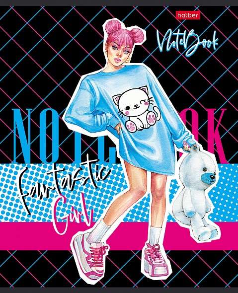 Notebook 60 sheets A5 with grid - Zoomer-girl