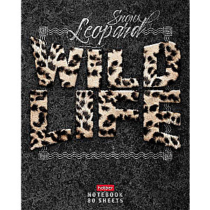 Notebook 80 sheets A5 size grid - Wild Life
