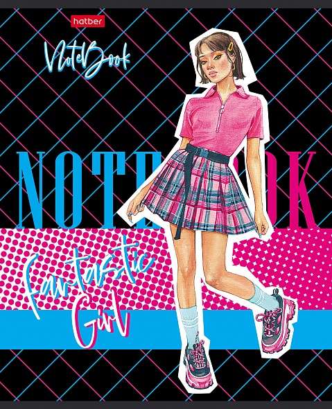 Notebook 60 sheets A5 with grid - Zoomer-girl