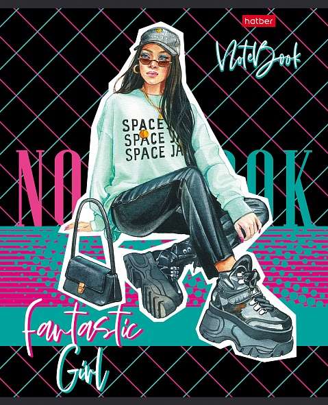 Notebook 60 sheets A5 with grid - Zoomer-girl