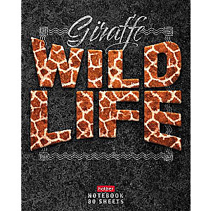Notebook 80 sheets A5 size grid - Wild Life