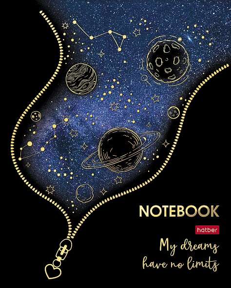 Notebook 48 sheets A5 grid - Golden Inspiration