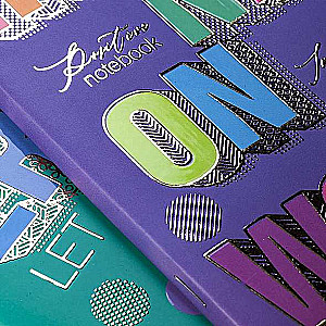 Notebook 80 pages A5 format - Live in the mood!