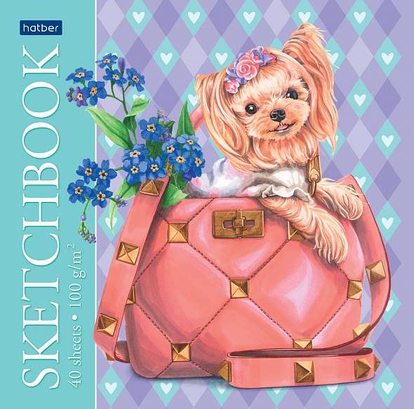 Premium SketchBook Notebook 40 sheets A5 format 165x165mm