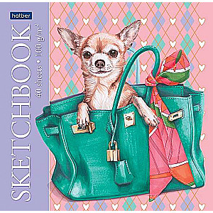 Premium SketchBook Notebook 40 sheets A5 format 165x165mm