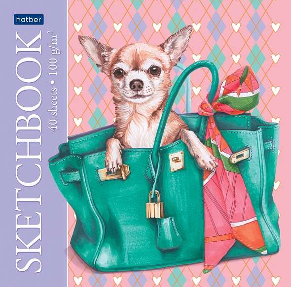 Premium SketchBook Notebook 40 sheets A5 format 165x165mm