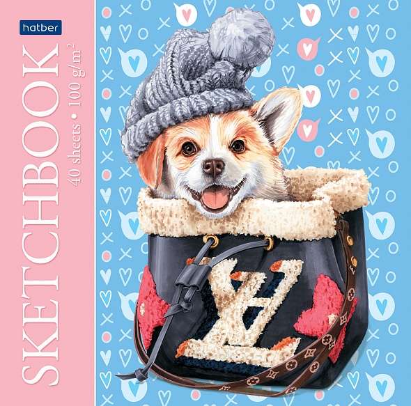Premium SketchBook Notebook 40 sheets A5 format 165x165mm