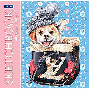 Premium SketchBook Notebook 40 sheets A5 format 165x165mm