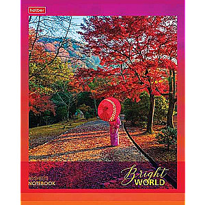 Notebook 80 sheets A5f grid - Bright World