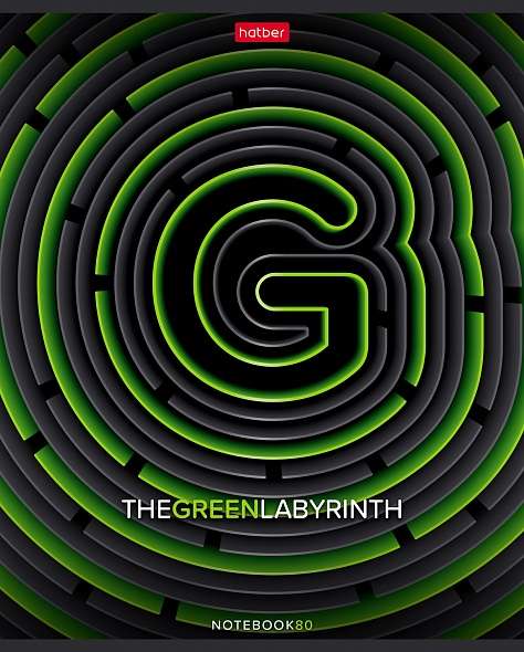 Notebook 80 sheets A5 format LINE - Labyrinth