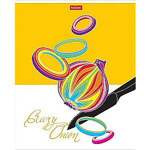 Notebook 80 sheets A5, grid - Crazy food