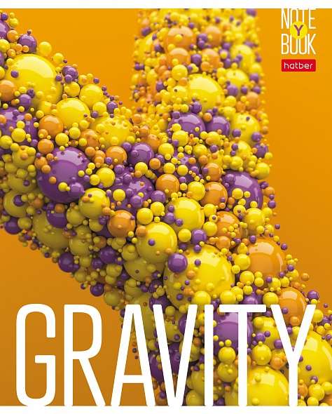 Notebook 96 sheets A5 with grid - GRAVITY