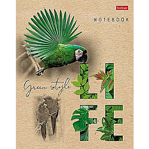 Notebook 96 sheets A5 size grid - Green Life