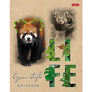 Notebook 96 sheets A5 size grid - Green Life
