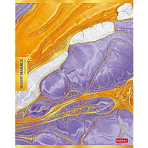 Notebook 80 sheets A5 size grid - Bright marble