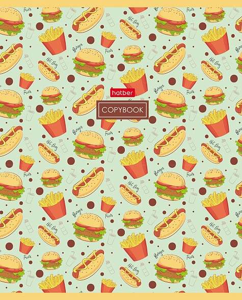 Notebook 96 sheets A5 format grid - Good food