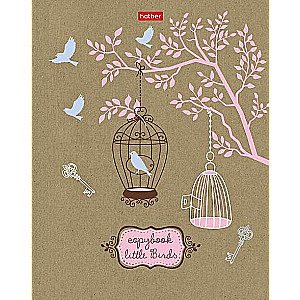 Notebook 96 sheets A5 grid - Little Birds