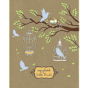 Notebook 96 sheets A5 grid - Little Birds