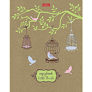 Notebook 96 sheets A5 grid - Little Birds